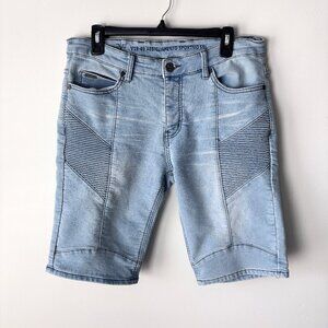 V1969 Abbigliamento Sportivo Denim Shorts W30 Blue Slim Stretch Moto Italia